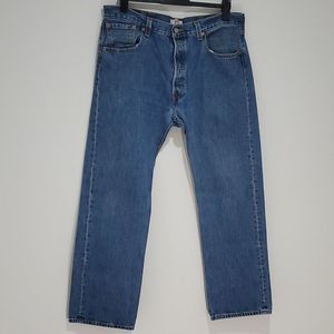 Levi's 501 38" Waist Button Fly Straight Leg Jeans